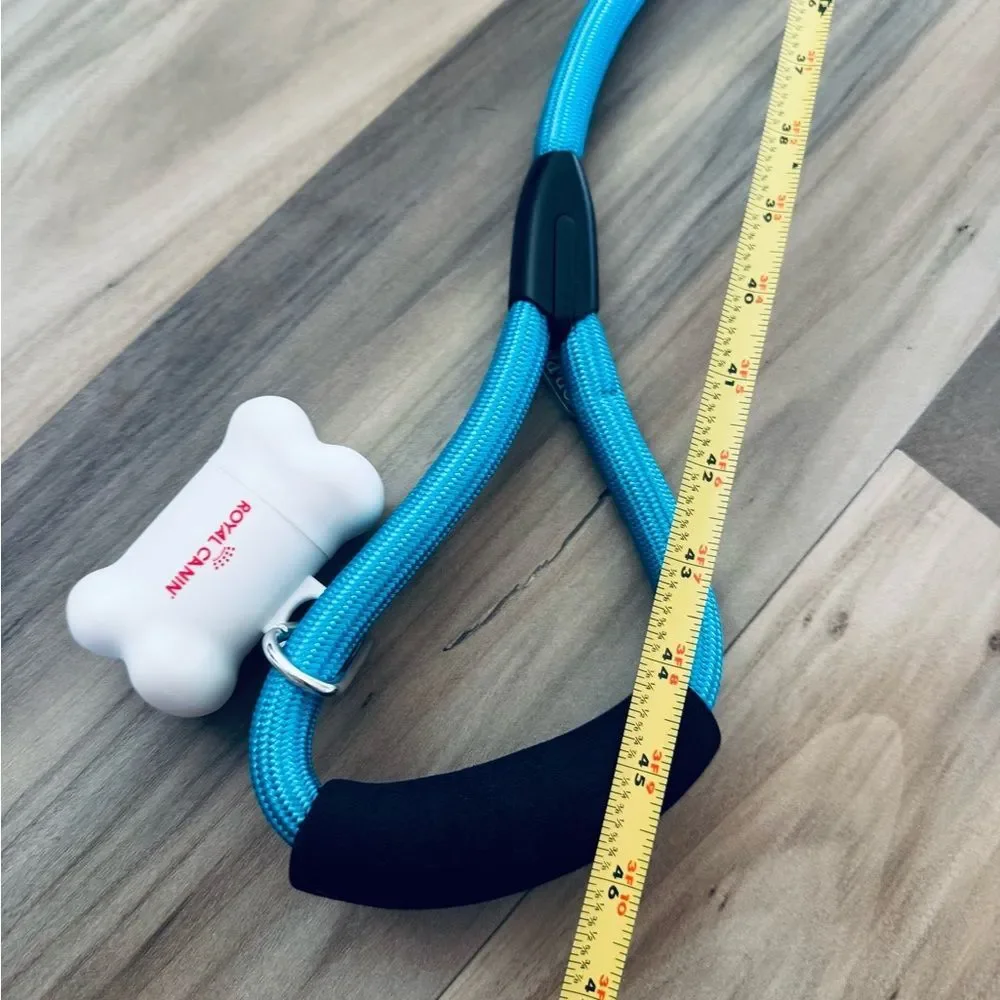 Nylon Blue Dog Pet Leash & Waste Bags
